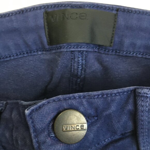 VINCE Blue RILEY Legging 5 Pocket Logo Hardware Skinny Jeans - Picture 2 of 11
